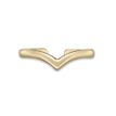 10K Yellow Gold Chevron Band Adjustable Toe Ring