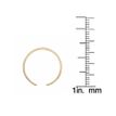 10K Yellow Gold Chevron Band Adjustable Toe Ring