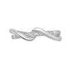 Sterling Silver Dual Twisted Adjustable Toe Ring, 0.035 Carat