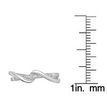 Sterling Silver Dual Twisted Adjustable Toe Ring, 0.035 Carat