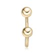 14K Yellow Gold Horseshoe Universal Hoop Ring