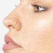 14K Yellow Gold Diamond Hoop Nose Ring, 0.02 Carat, 22 Gauge