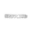 10K White Gold Heart Adjustable Toe Ring