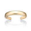 10K Yellow Gold 3 MM Adjustable Open Toe Ring