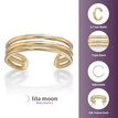 10K Yellow Gold Triple Band Toe Ring