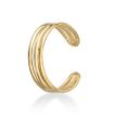 10K Yellow Gold Triple Band Toe Ring