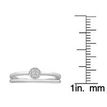 Sterling Silver Double Band Adjustable Toe Ring, 0.035 Carat