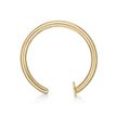 14K Yellow Gold 10 MM Open Nose Ring Hoop, 20 Gauge