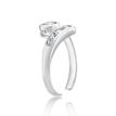10K White Gold Cubic Zirconia Wrap Adjustable Toe Ring