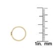 14K Yellow Gold 8 MM Star Hoop Nose Ring, 20 Gauge