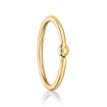 14K Yellow Gold Fixed Captive Bead 5/8 Inch Nipple Hoop Ring