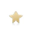 14K Yellow Gold Star Straight Bone Stud Nose Ring, 20 Gauge