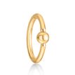 14K Yellow Gold 10 MM Captive Bead Universal Hoop Ring
