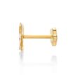 14K Yellow Gold XO Cartilage Earring