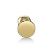 14K Yellow Gold 4 MM Internal Threaded Disc Micro Labret Lip Stud