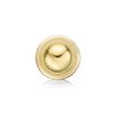 14K Yellow Gold Labret Stud with 3 MM Hollow Ball, 16 Gauge