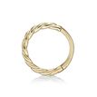 14K Yellow Gold 10 MM Braid Design Hoop Nose Ring with Multi-Purpose Clicker
