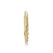 14K Yellow Gold 10 MM Braid Design Hoop Nose Ring with Multi-Purpose Clicker