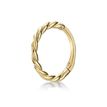14K Yellow Gold 10 MM Braid Design Hoop Nose Ring with Multi-Purpose Clicker