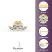 10K Yellow Gold Internally Threaded Micro Labret with Marquee Cubic Zirconia, 16 Gauge