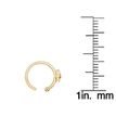 14K Yellow Gold 10 MM Star Hoop Nose Ring, 20 Gauge
