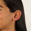 14K Yellow Gold 3 MM Moon Cartilage Earring