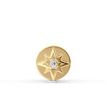 14K Yellow Gold  Star Internally Threaded Cubic Zirconium Micro Labret, 16 Gauge