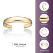 10K Yellow Gold 3 MM Adjustable Open Toe Ring