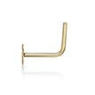 14K Yellow Gold Star L-Shape Stud Nose Ring, 20 Gauge
