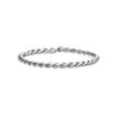 14K White Gold Twist Design Nose Ring 8 MM Hoop, 20 Gauge