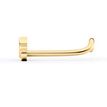 14K Yellow Gold Lotus Curved Nose Stud, 20 Gauge
