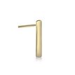 14K Yellow Gold Faux Hoop L-Shape Nose Ring, 20 Gauge
