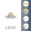 10K Yellow Gold Internally Threaded Micro Labret with Marquee Cubic Zirconia, 16 Gauge