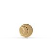 14K Yellow Gold Moon Internally Threaded Micro Labret, 16 Gauge