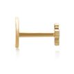 14K Yellow Gold 3 MM Moon Cartilage Earring