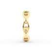 10K Yellow Gold Hoop Chain Link Nose Ring, 20 Gauge