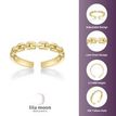 10K Yellow Gold Link Design Adjustable Toe Ring