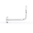 14K White Gold Infinity Curved Screw Nose Ring, 20 Gauge