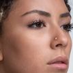 14K Yellow Gold Paw Curved Cubic Zirconia Nose Stud, 20 Gauge