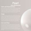 14K Yellow Gold Curved Ball Pearl Nose Ring, 20 Gauge