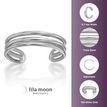 White Gold TrIon Platinge Band Toe Ring - 10K, 5.7MM, .6g
