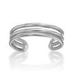 White Gold TrIon Platinge Band Toe Ring - 10K, 5.7MM, .6g