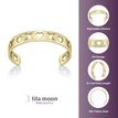 10K Yellow Gold XO Cutout Adjustable Toe Ring