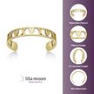 10K Yellow Gold Filigree Heart Cutout Adjustable Toe Ring