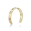 10K Yellow Gold Heart Cutout Adjustable Toe Ring