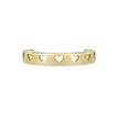 10K Yellow Gold Heart Cutout Adjustable Toe Ring
