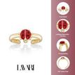 14K Yellow Gold Ladybug Toe Ring