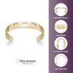 10K Yellow Gold Heart Cutout Adjustable Toe Ring