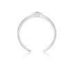 Sterling Silver Star Adjustable Toe Ring, 0.03 Carat