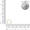 14K Yellow Gold 10 MM Open Nose Ring Hoop, 20 Gauge